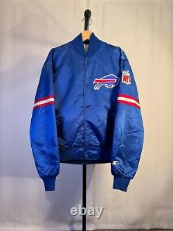 Vintage 80s Buffalo Bills Starter Satin Jacket Large Made in USA