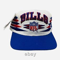 Vintage 90's Buffalo Bills Logo Athletic Diamond Cut Snapback Hat Deadstock New