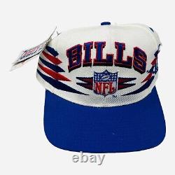 Vintage 90's Buffalo Bills Logo Athletic Diamond Cut Snapback Hat Deadstock New