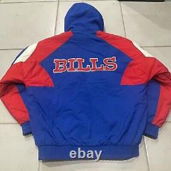 Vintage 90s Apex One NFL Buffalo Bills Football Puffer Jacket Mens Size Small