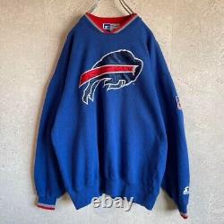 Vintage 90s Buffalo Bills NFL Starter Crewneck Sweatshirt Blue Size M