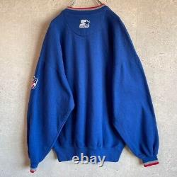 Vintage 90s Buffalo Bills NFL Starter Crewneck Sweatshirt Blue Size M