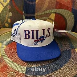 Vintage 90s Buffalo Bills Sports Specialties Laser SnapBack Hat Cap Football NWT