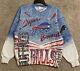 Vintage 90s Magic Johnson Buffalo Bills Super Bowl Aop Sweatshirt Size Medium