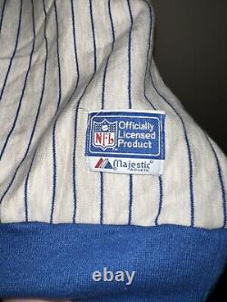 Vintage 90s NFL Majestic Buffalo Bills Pinstripe Sweater Size XL RARE