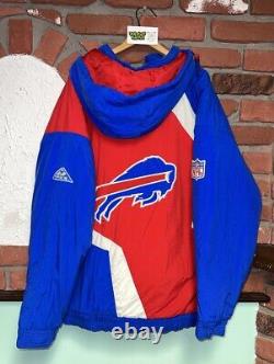 Vintage Apex One NFL Buffalo Bills Blue/Red/White Football Zip Jacket XL