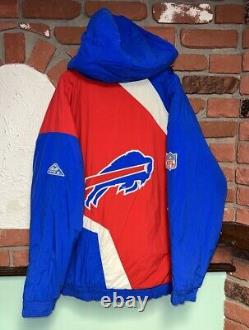 Vintage Apex One NFL Buffalo Bills Blue/Red/White Football Zip Jacket XL