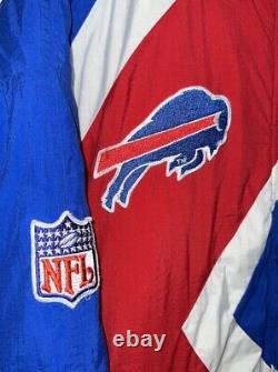 Vintage Apex One NFL Buffalo Bills Blue/Red/White Football Zip Jacket XL