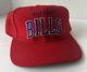 Vintage Buffalo Bills 100% Wool Red Starter Snapback Hat. Retro Rare 1990s