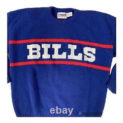 Vintage Buffalo Bills Cliff Engle Sweater Wool Pro Line Coach Marv Levy MINT