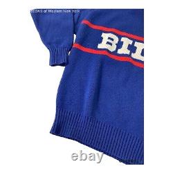 Vintage Buffalo Bills Cliff Engle Sweater Wool Pro Line Coach Marv Levy MINT