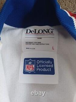 Vintage Buffalo Bills DeLong Nylon Jacket NFL Football Logo Mens Large USA