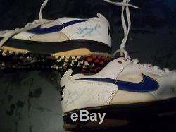 Vintage Buffalo Bills Game Used Andre Reed Football Spikes Autographed On Both