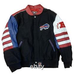 Vintage Buffalo Bills Jeff Hamilton Jacket 90s Nfl Football Sz Large
