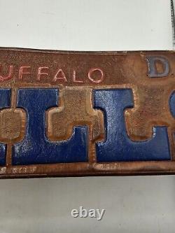 Vintage Buffalo Bills Leather Belt D. S. Conway