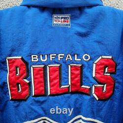 Vintage Buffalo Bills Men's Pro Line Jacket Logo Athletic Blue Red Size 2XL