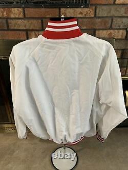 Vintage Buffalo Bills NFL Football Varsity Letterman Jacket Mens Large White Vtg