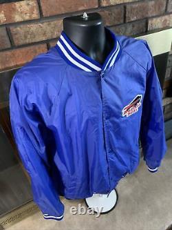 Vintage Buffalo Bills NFL Football Varsity Lettermans Jacket Mens Large Blue Vtg
