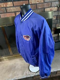 Vintage Buffalo Bills NFL Football Varsity Lettermans Jacket Mens Large Blue Vtg