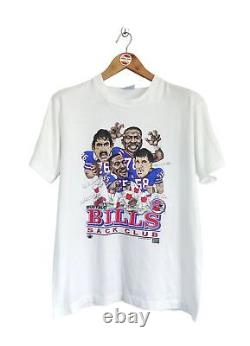 Vintage Buffalo Bills Sack Club 1987 Caricature T-shirt NFL Football size L