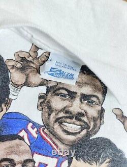 Vintage Buffalo Bills Sack Club 1987 Caricature T-shirt NFL Football size L