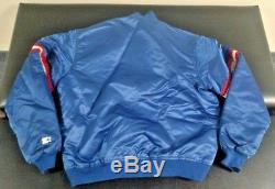 Vintage Buffalo Bills Satin Football Starter Jacket Coat Pro Line Large 90s 80s