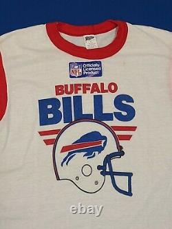 Vintage Buffalo Bills T-shirt 1970s NFL Football! NOS! NM with Tag! Paper thin