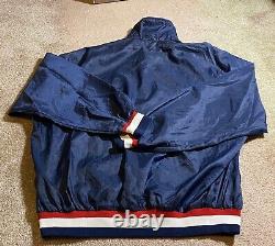 Vintage Buffalo Bills Windbreaker Jacket Trench Zip Up Adult Size XL Bills Mafia