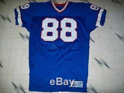 Vintage Game Used Worn Buffalo Bills Football Jersey Pete Metzelaars Customized