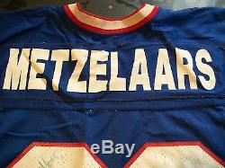 Vintage Game Used Worn Buffalo Bills Football Jersey Pete Metzelaars Customized