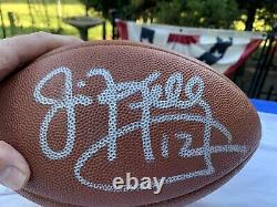 Vintage Jim Kelly #12 Buffalo Bills Signed Autograph Football NFL Wilson Leather