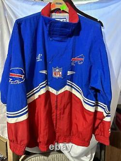 Vintage Logo Athletic NFL Pro Line Buffalo Bills Winter Jacket/Parka Men's Sz L