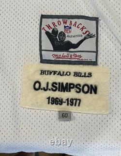Vintage Mitchell & Ness NFL Buffalo Bills OJ Simpson Throwback Jersey Mens 60