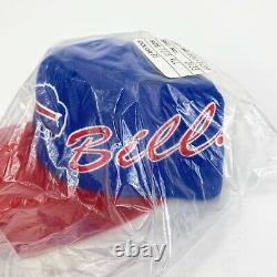 Vintage NFL Buffalo Bills Football Team Wavy Waves Design Apex One Snapback Hat