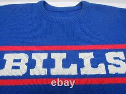 Vintage NFL FOOTBALL Buffalo Bills Marv Levy Coaches Sweater Cliff Engle X-Large