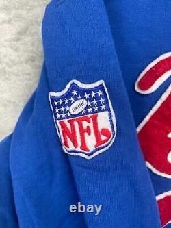 Vintage Pro Line Starter Buffalo Bills Hoodie Sweatshirt Script Blue NFL Large