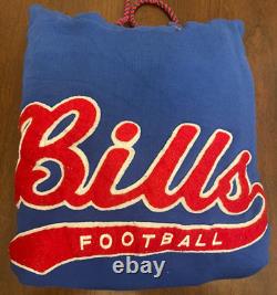 Vintage Pro Line Starter Buffalo Bills Hoodie Sweatshirt Script Blue NFL Large