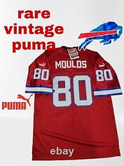 Vintage Puma NFL Jersey Buffalo Bills Eric Moulds Sz. L Signed