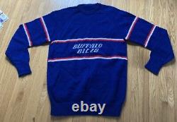 Vintage Rare Buffalo Bills coaches sweater wool acrylic blend Sweatshirt Adult