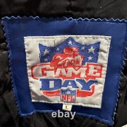 Vintage Rare NFL Game Day Buffalo Bills Faux Leather Jacket Size Large See Desc