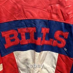 Vintage Rare NFL Game Day Buffalo Bills Faux Leather Jacket Size Large See Desc