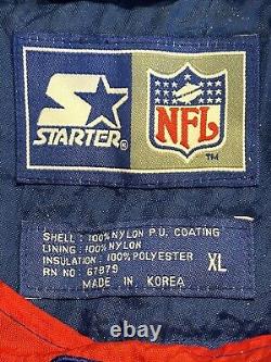 Vintage Starter Buffalo Bills 1/4 Zip Pullover Gameday Jacket Men's Size XL