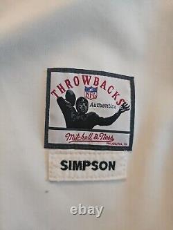Vintage Throwback OJ Simpson #32 Buffalo Bills Mitchell & Ness Jersey size 52