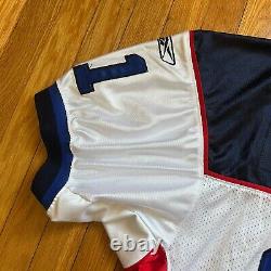 Vtg AUTHENTIC Buffalo Bills XL Reebok Roscoe Parrish 50 Obscure Jersey Y2K Rare