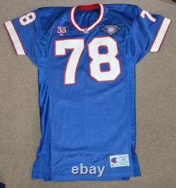 Vtg Bruce Smith Buffalo Bills 1994 Champion AUTHENTIC Game Cut NFL Jersey Sz 40