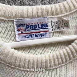 Vtg Buffalo Bills Coach Sweater PRO LINE by Cliff Engle Large 90s Marv Levy