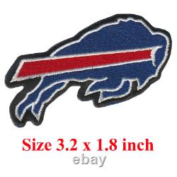 Wholesale Buffalo Bills Nation Football Logo Size 3.2x1.8 Sew Iron on Patches