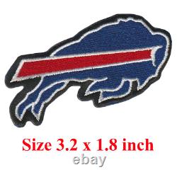 Wholesale Buffalo Bills New York Nation Logo Size 3.2x1.8 Sew Iron On Patches