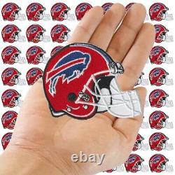 Wholesale NY Buffalo Bills Nation Helmet Logo Size 3.2x2.6 Sew Iron on Patches