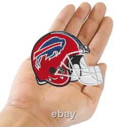 Wholesale NY Buffalo Bills Nation Helmet Logo Size 3.2x2.6 Sew Iron on Patches